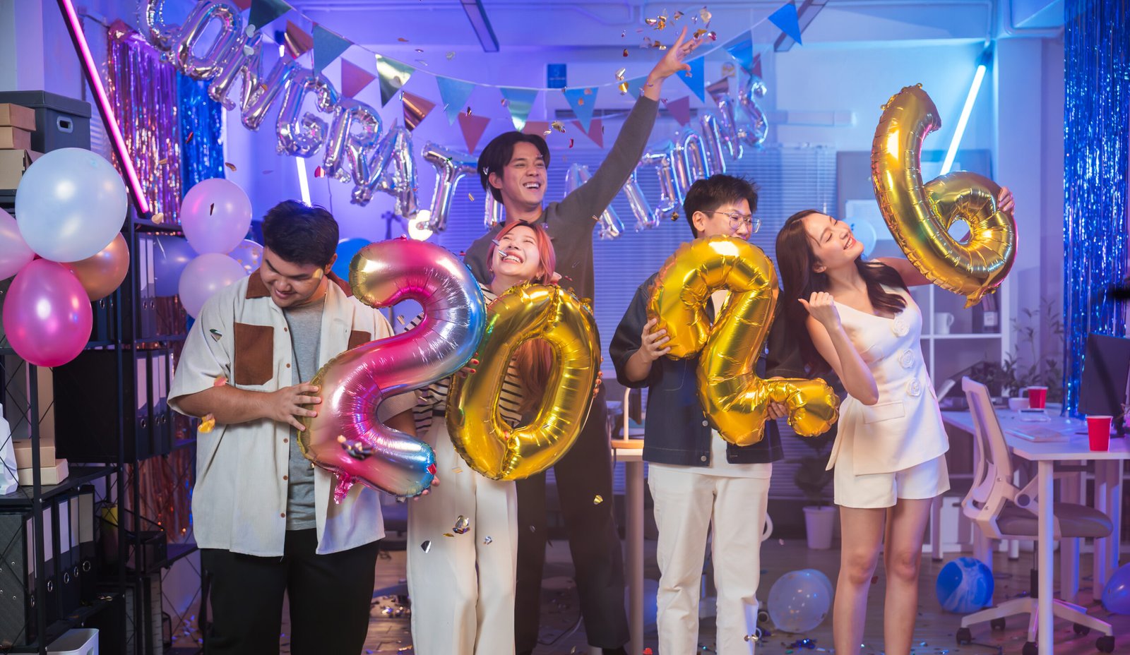 people celebrating new year eve in poconos